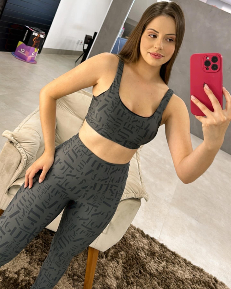 Conjunto Fitness Dijo CINZA